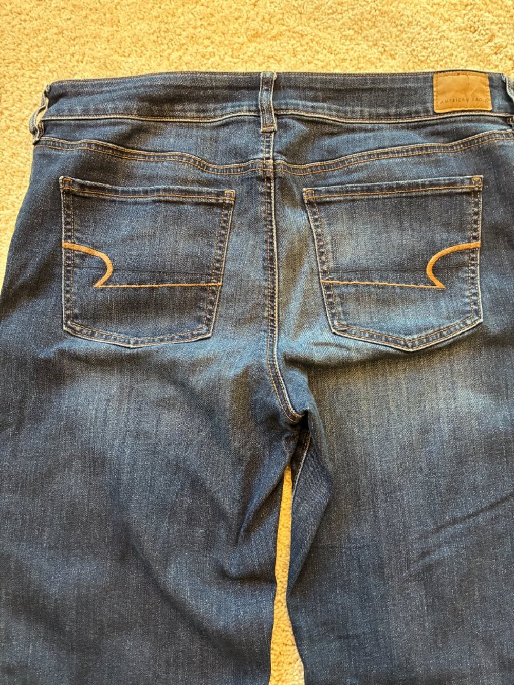 American Eagle Favorite Boyfriends Medium Wash Super Stretch Jeans Pants - Picture 6 of 10
